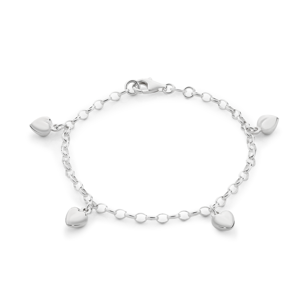 Engravable Heart Charm Bracelet | UK Made | ChloBo